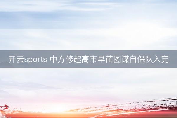 开云sports 中方修起高市早苗图谋自保队入宪